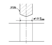 Before 精度の高い微細穴は、リーマの口径を考慮して設計する